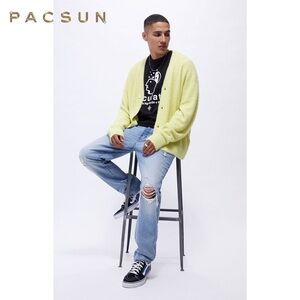 PacSun Fuzzy Eyelash Knit Cardigan Sweater